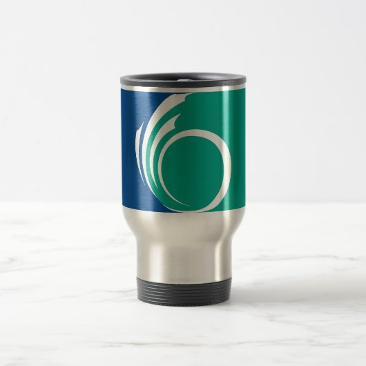 Travel Mug with Flag of Ottawa, Canada Reisbeker (Center)