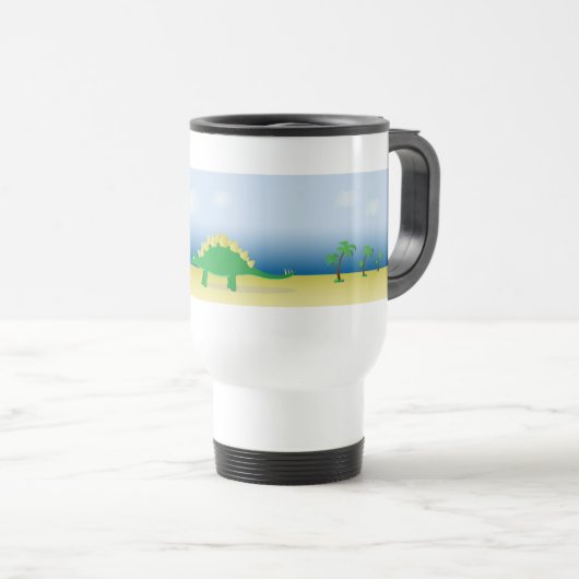 Travel mug with Stegosaurus Jascaro Graphics (Devant droit)