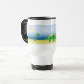 Travel mug with Stegosaurus Jascaro Graphics Reisbeker (Voorkant links)