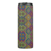 Travel mug with vibrant geometric pattern thermosbeker (Achterkant)