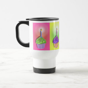 Travel Mugs - Birthday Cupcakes Reisbeker