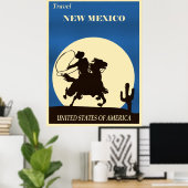 Travel New Mexico Poster (Thuiskantoor)