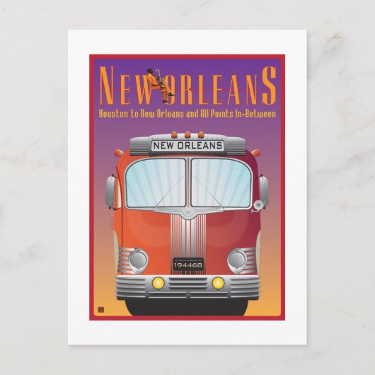 TRAVEL-New Orleans Briefkaart (Voorkant)