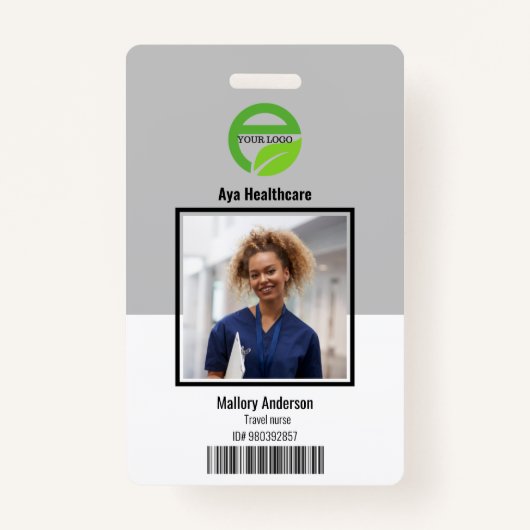 Travel Nurse ID Photo Badge (Voorkant)