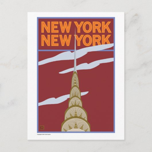 TRAVEL-NY, NY- BRIEFKAART (Voorkant)