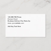 Travel Park Camper Services Visitekaartje (Achterkant)