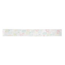 Travel Passport Stamp Pastel Patroon Lint