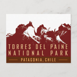 TRAVEL-Patagonia-Torres del Paine- Briefkaart
