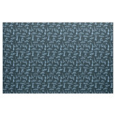 Travel Pattern in Blues Pattern Stof (Fat Quarter)