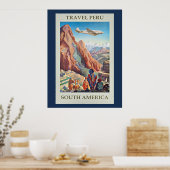 Travel Peru, Zuid-Amerika Poster (Keuken)