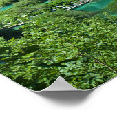 Travel Photography Kroatië Lake Mountain Landscape Poster (Hoek)