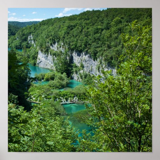 Travel Photography Kroatië Lake Mountain Landscape Poster (Voorkant)