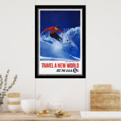 Travel Poster  Aspen Colorado Skiing (Keuken)