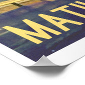 Travel poster Matilda Bay, -stijl (Hoek)