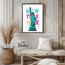 Travel Poster | New York USA  Wallart | Home Deco