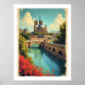 Travel poster Notre Dame, France, (Devant)