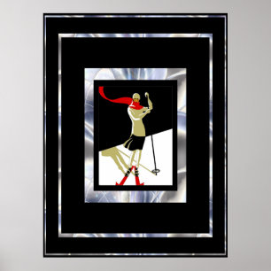 Travel Poster  Saint Croix Skiing 3