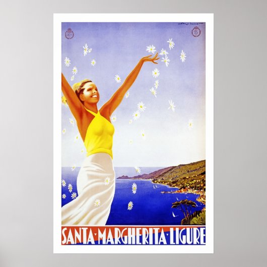 Travel Poster Santa Margherita Italië (Voorkant)