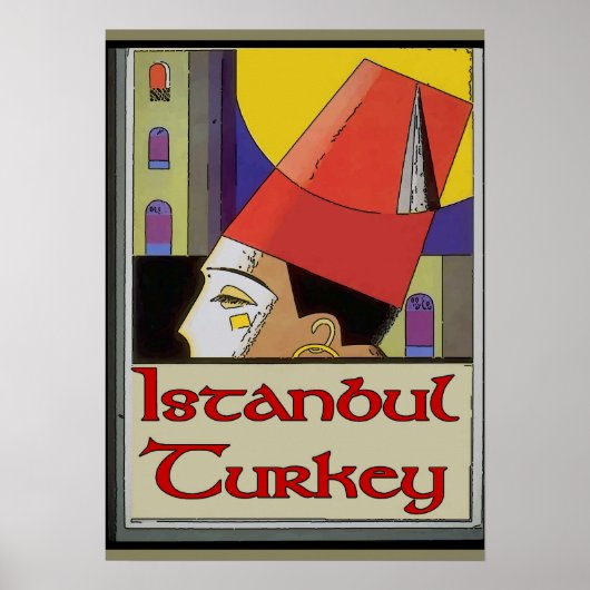Travel Poster Turkey, Istanbul (Voorkant)