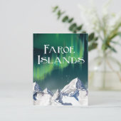 Travel poster van de Faeröer Briefkaart (Staand voorkant)