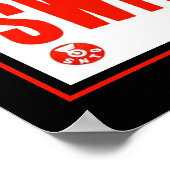 Travel Poster  Zwitserland Skiing (Hoek)