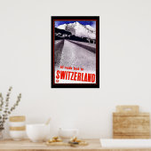 Travel Poster  Zwitserland Skiing (Keuken)
