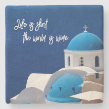 Travel Quote Home Decor met Griekse foto