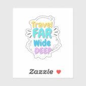 Travel Quote Sticker  (Feuille)