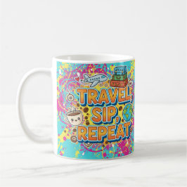 Travel, Sip, Repeat – Coffee Mug for Travelers Koffiemok