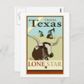 Travel Texas Briefkaart (Voorkant / Achterkant)