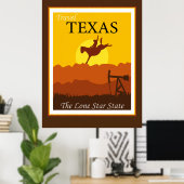 Travel Texas, de Lone Star-staat Poster (Thuiskantoor)