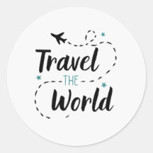 Travel The World Sticker (Cercle)