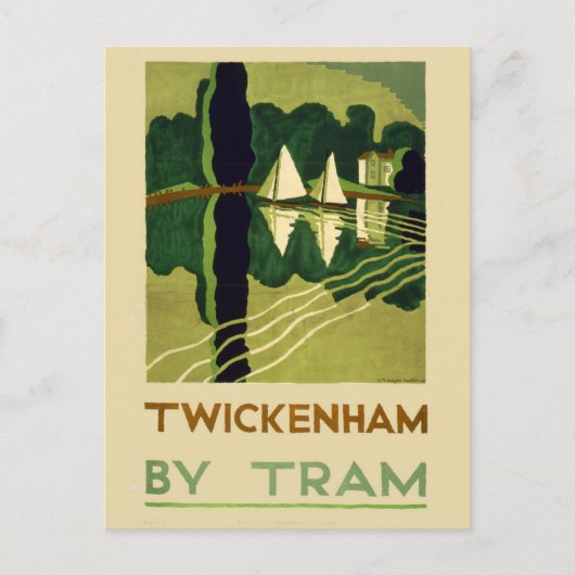  Travel Twickenham England Briefkaart (Voorkant)