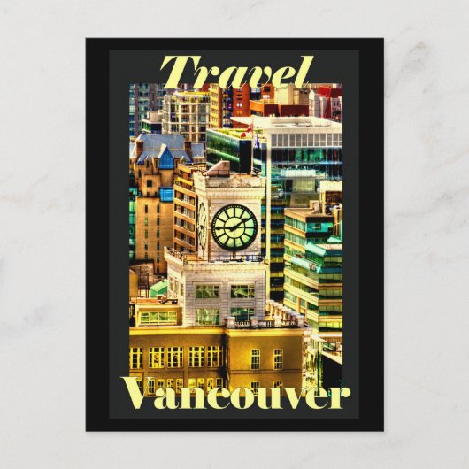 Travel Vancouver, BC, Canada Briefkaart (Voorkant)
