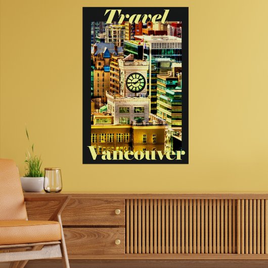 Travel Vancouver, BC, Canada Poster (Woonkamer 2)