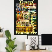 Travel Vancouver, BC, Canada Poster (Thuiskantoor)