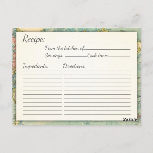 Travel Vrijgezellenfeest Recept Kaart Miss to Mrs. (Achterkant)