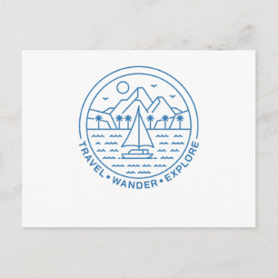 Travel Wander Explore Briefkaart