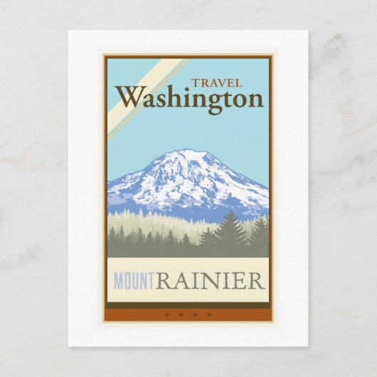 Travel Washington Briefkaart (Voorkant)