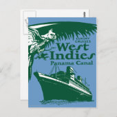 TRAVEL-West-Indies- Briefkaart (Voorkant / Achterkant)