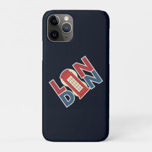 Travel World Cities London Blue Red Phone Box iPhone 11 Pro Hoesje