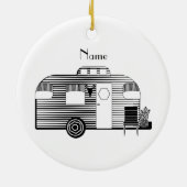 Traveler Camper Caravan Thunder_Cove Keramisch Ornament (Achterkant)