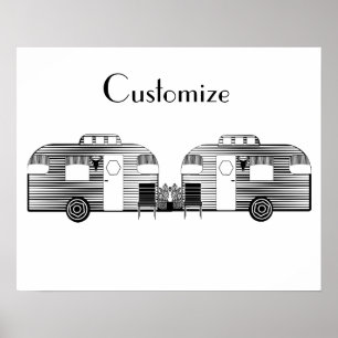 Traveler Camper Caravan Thunder_Cove Poster