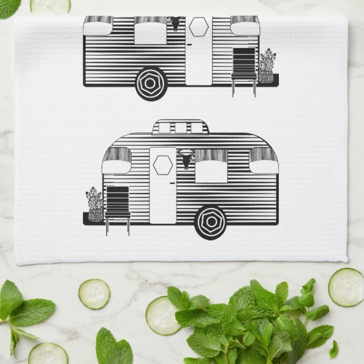 Traveler Camper Caravan Thunder_Cove Theedoek (Gevouwen)