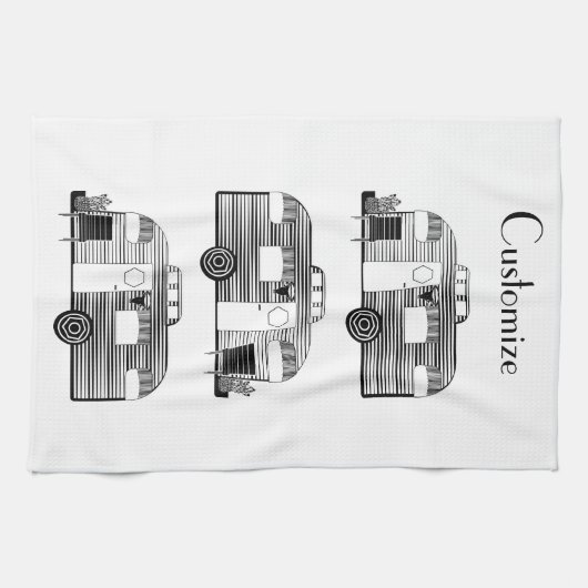 Traveler Camper Caravan Thunder_Cove Theedoek (Horizontaal)