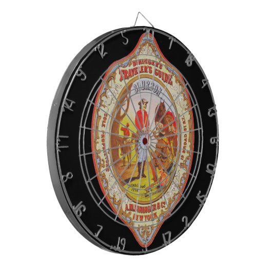 Traveler's Guide Bourbon "Hit Him in the Nuts" Dartbord (Voorkant Links)