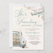 Traveling Adventure Bridal Shower Invitation (Devant)