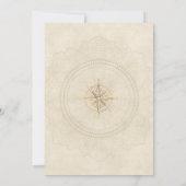 Traveling Adventure Bridal Shower Invitation Kaart (Achterkant)