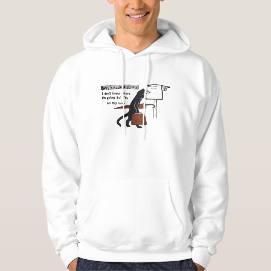  Traveling Black Cat Hoodie Sweatshirt (Voorkant)