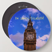 Traveling Fun England Ronde Button 6,0 Cm (Voorkant /achterkant)
